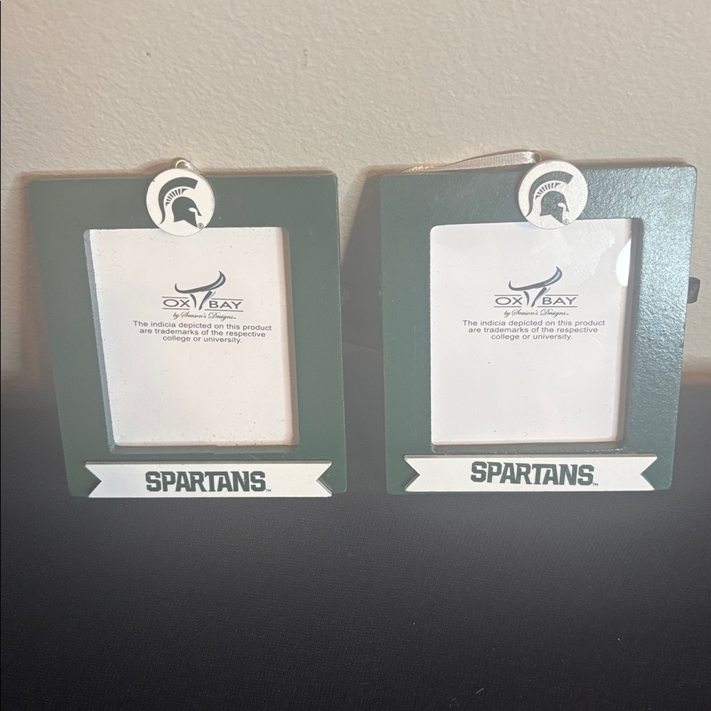 Spartans Green and White Picture Frames